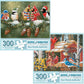 Bits And Pieces - Value Set Of Two (2) 300 Piece Jigsaw Puzzles For Adults - Each Puzzle Measures 18'' X 24'' - Festive Winter B