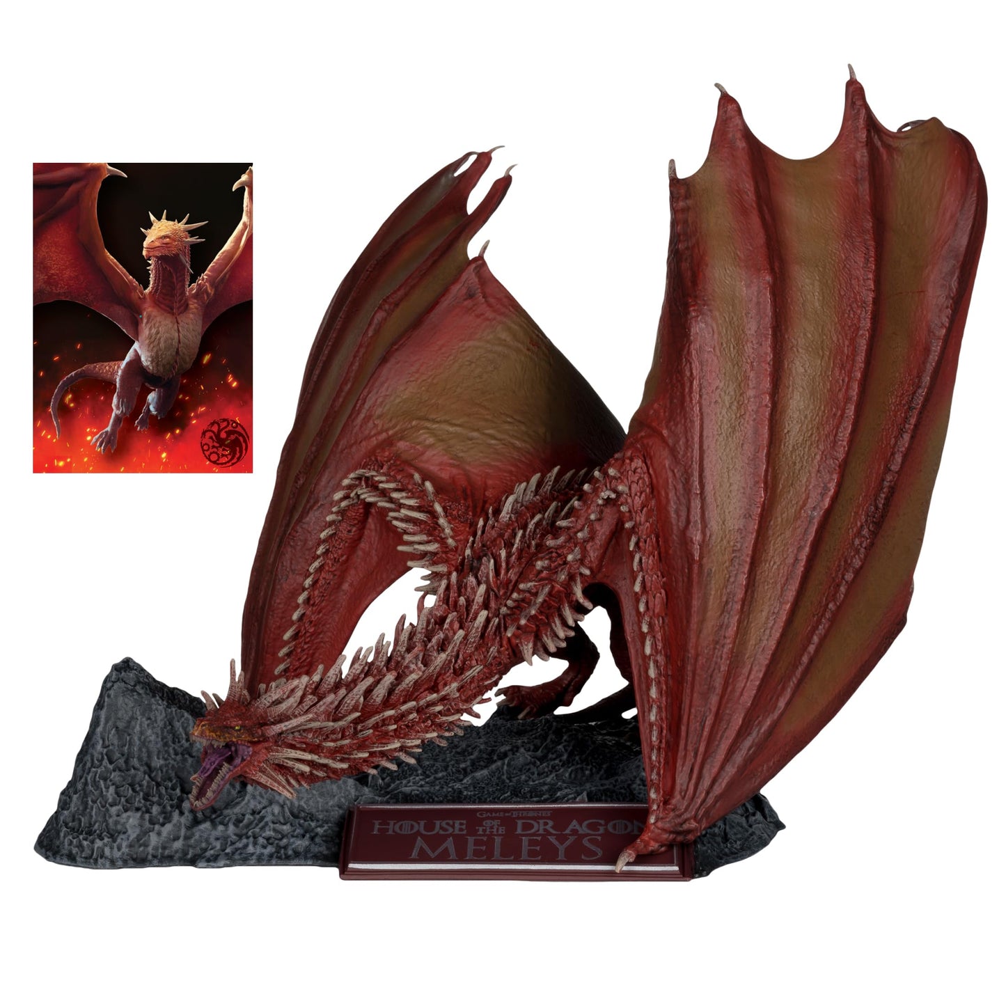 McFarlane Toys Meleys Dragon Figure - Multicolor, Plastic, Model 13841