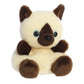 Aurora Adorable Palm Pals Dusty Siamese Kitty Stuffed Animal - Fun Collectible Plush for Kids and mature-themed Collectors - Perfect for Decorating Rooms and Birthday Gifts - Brown 5 Inches