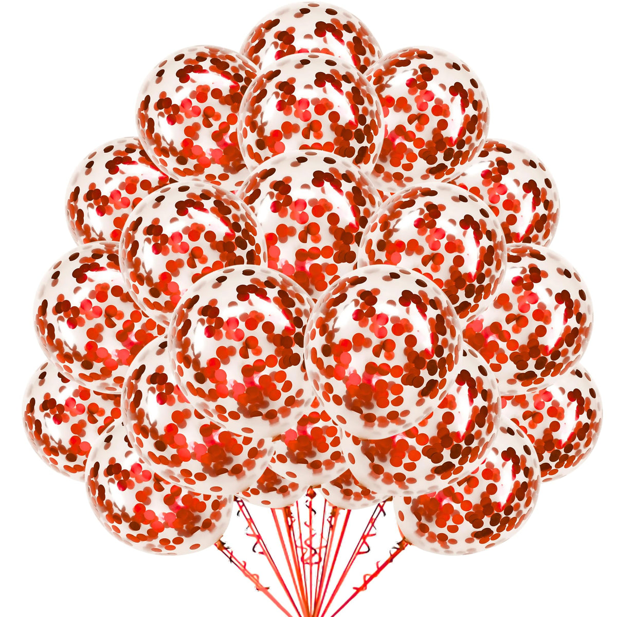 Mystic Toy Store 20 Pcs Confetti Balloons for Birthday Decoration Kit Red Boys Girls Kids Men Women Pack Items Itm Set Pre Fille