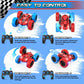 cosone RC Stunt Car for Kids, 360° Rotating, Rechargeable, Model T1, Standard Size, Red & Blue, Perfect Birthday Gift for Ages 6-10