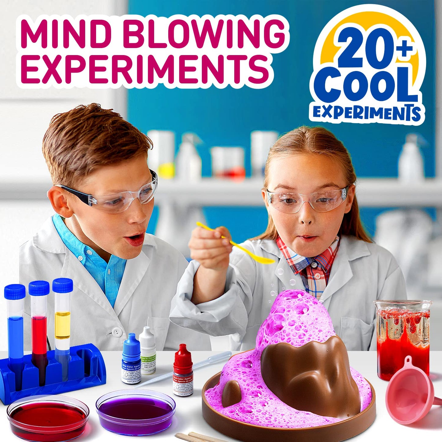 Science Kit For Kids - 21 Experiments Science Set, Great Gifts For Kids Ages 4-8