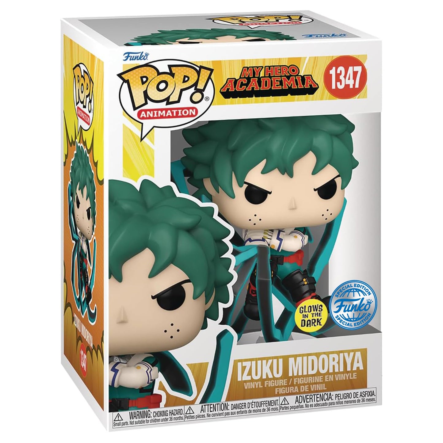 Pop! Animation: My Hero Academia – Deku Blackwhip Glow-In-The-Dark Px Vinyl Figure