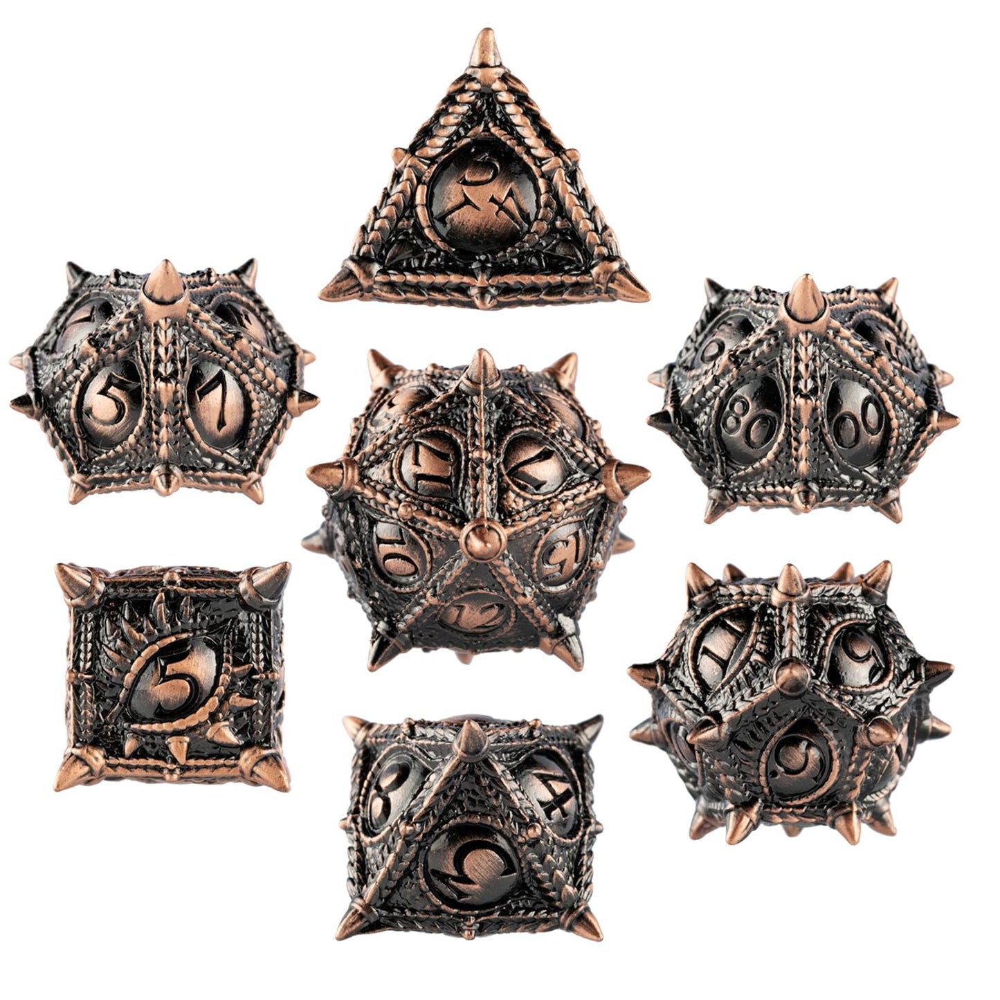 Surpass DND dice Metal dice Dungeons and Dragons dice polyhedral dice Dragon Eye dice Set RPG dice DND Dragon dice Role Playing