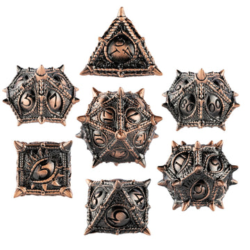 Surpass DND dice Metal dice Dungeons and Dragons dice polyhedral dice Dragon Eye dice Set RPG dice DND Dragon dice Role Playing