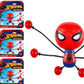 JA-RU Marvel Spiderman Toy Figure Sticky Wall Crawlers for Kids (6 Units) Super Hero Stretchy Fidget Toy. Stress Relief. Bulk Treasure Box Prizes Goody Bags for Kids Birthday. 6812-6