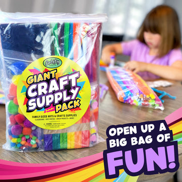 Arts and Crafts Supplies Kit for Kids - Boys and Girls Age 4 5 6 7 8 Years Old - Toddler Art Set Activity Materials in Bulk - Gr