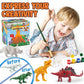 Funzbo Dinosaur Painting Kit - Dinosaur Toys For Kids 3, 4, 5, 6, 7,8 9 Years Old, Christmas Gifts For Kids, Painting Set For Kids, Art Set For Kids With Painting Tools, Art Supplies, Toys For Boys