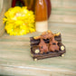 Slifka Sales Company Kissing Moose On Bench 5 X 3 X 3 Inch Resin Crafted Tabletop Figurine