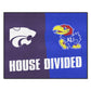 FANMATS 6130 Kansas / Kansas State House Divided Rug - 34 in. x 42.5 in.