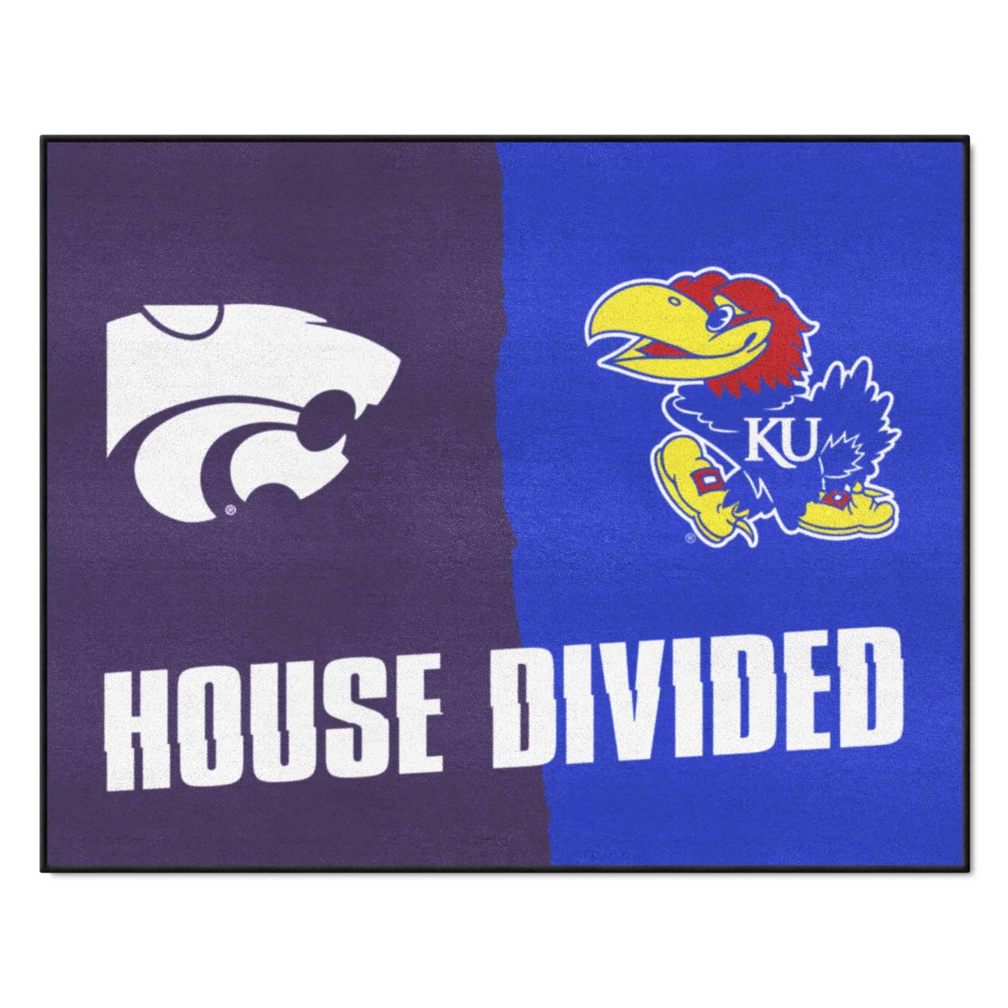 FANMATS 6130 Kansas / Kansas State House Divided Rug - 34 in. x 42.5 in.