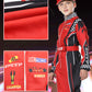 Treyrea Race Car Driver Costume Boys Racer Jumpsuit With Car Cap Kids Dress Up for Halloween (Red and Black  S(for height 46 -49 ))