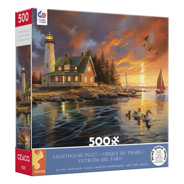 Ceaco - Chris Bigelow - Harmony - Lighthouse Inlet - 500 Piece Jigsaw Puzzle