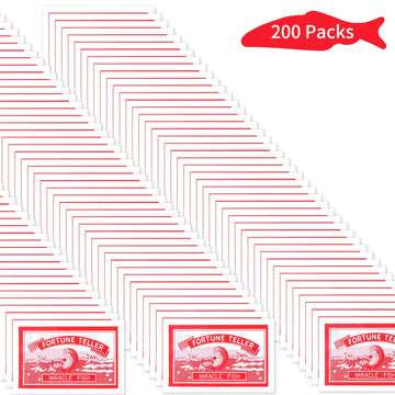 Shengsen 200 Packs Fortune Teller Miracle Fish-Fortune Telling Fish For Kids And Adults-Magic Novelty Fortune Telling Toys For Birthday Party Christmas