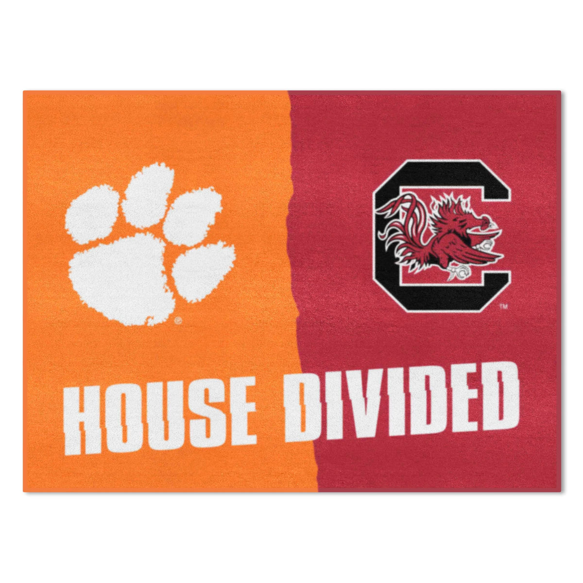 FANMATS 6031 Georgia / Tennessee House Divided Rug - 34 in. x 42.5 in.