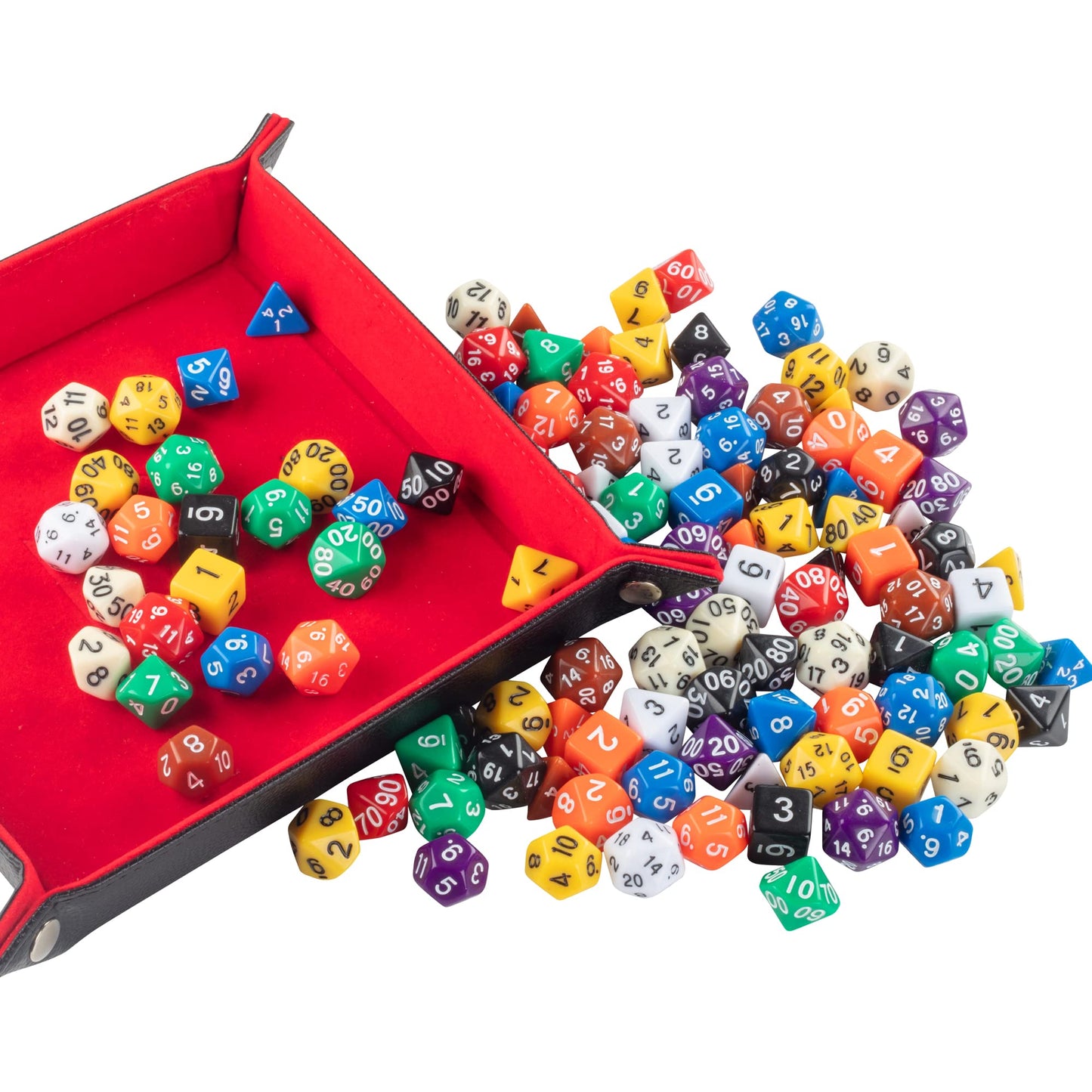 Monster Gaming 200 Dice Value Pack - 10 Multi-Colored Assorted Polyhedral Die, Compatible with Dungeons Dragons, MTG Magic, RPG
