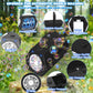 Panacare Automatic Bubble Machine Portable Bubble Blower With Led Lights /240Ml Bubble Solution/10000+ Bubbles Per Minute/12Holes Bubble For Outdoor/Indoor Wedding Party Birthday Gifts (Black)