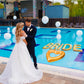 Junkin Bachelorette Pool Floats 20 Inch Rose Gold Heart Float And 5 Inflatable Bride Letter Pool For Party Decoration Summer Swi