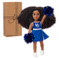 Purpose Toys HBCyoU Hampton Cheer Captain Alyssa 18inch Doll & Accessories, Curly Hair, Medium Brown Skin Tone, Designed and De