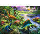 Trefl Predatory Dinosaurs 200 Piece Jigsaw Puzzle Red 19X13 Print, Diy Puzzle, Creative Fun, Classic Jigsaw For Adults And Child