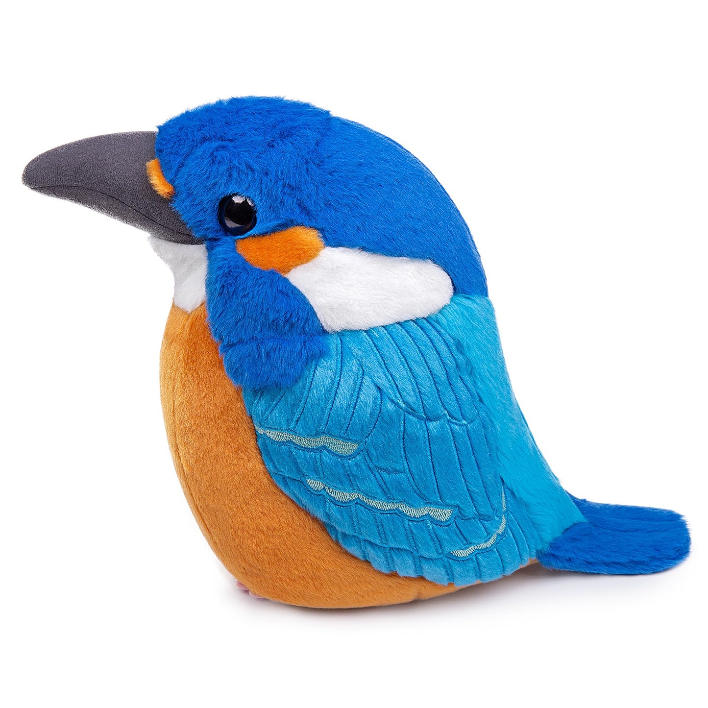 Zhongxin Made Kingfisher Plush Toy - Realistic Kingfisher Stuffed Animals 10Inch, Cute Little Bird Raven Plush As Gift For Your Friends