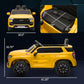 Aosom Chevrolet Tahoe Licensed Kids Ride On Car, 12V Battery Powered Kids Electric Car With Remote Control, 4-Wheeler Suspension, Music, Lights, Horn, For Ages 3-6 Years Old, Yellow