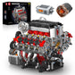 Mould King 10130 V8 Engine Model Kit That Works - 2718 Pcs to Build Your Own Surper Car Engine  DIY STEM Project for Kids/Teens  Hobby Building Blocks Kit for mature-themeds