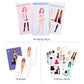 Bscool Sticker Dress Up - Sticker Activity Book For Kids. Learn Girls Fashion Design With Stickers And Guides For Kids 5 And Up.
