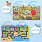 6 Set (260pcs) Puffy Sticker Books Activity for Kids, Animal, Farm, Dinosaurs, Space, Vehicle, Ocean, 3D Reusable Stickers for B