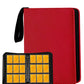 Card Binder 9 Pocket enhanced Zipper Trading Card Album 720 Cards Folders for Collectible MTG TCG Sports Cards Binder (Red)