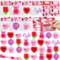 Amenon 28 Pack Valentines Day Mochi Squishy Toys, Prefilled Valentines Gifts For Kids Kawaii Squeeze Heart Bear With Cards Class