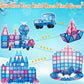 Pitpat 128 pcs Magnetic Tiles for Kids with 2 Cars and Storage Bag, Magnet Blocks Building Set with Stronger Magnets, Magnetic S