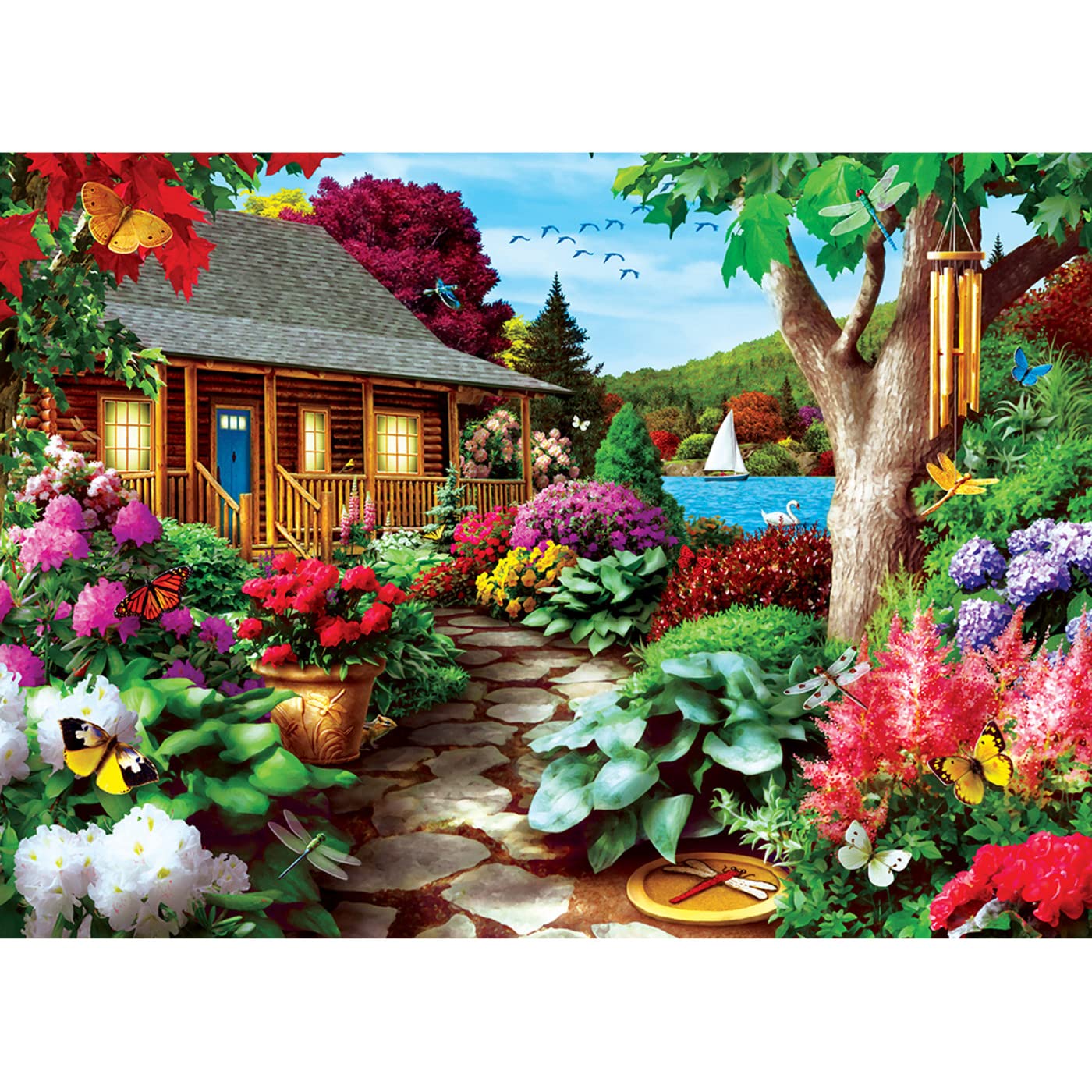 Dragonfly Garden 1000 Piece Jigsaw Puzzle