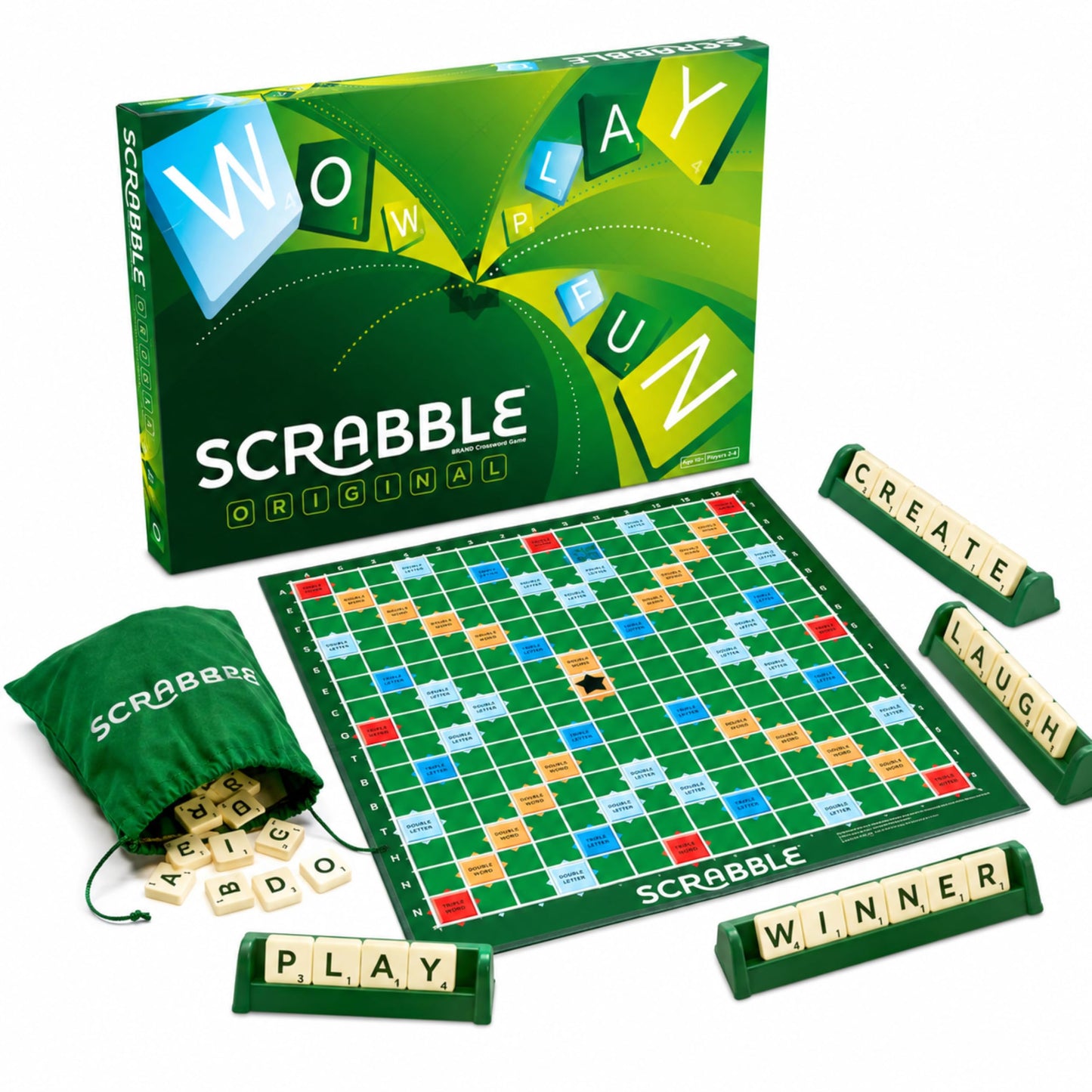 Scrabble Board Game | Multiplayer Word Building & Letter Game For Kids & Adults | Educational Crossword Puzzle Game For Vocabula