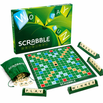 Scrabble Board Game | Multiplayer Word Building & Letter Game For Kids & Adults | Educational Crossword Puzzle Game For Vocabula