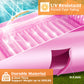 Sloosh Inflatable Tanning Pool Lounger Float, 85' X 57' Extra Large Pool Floats Adult With Pillow, 4 In 1 Suntan Tub Raft Floatie,Sunbathing Bed Lounge For Water Blow Up Ball Pit Party Gifts, Xl-Pink