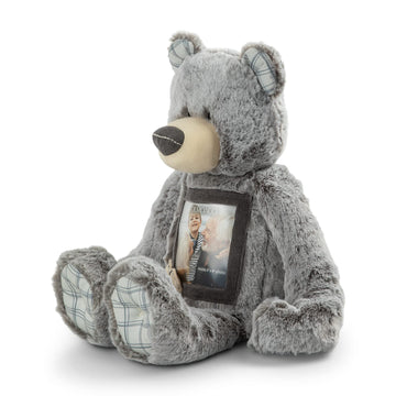 Demdaco Here To Hug 12 Inch Grey And Brown Polyester Remembrance Plush Stuffed Animal