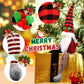 Teeker 3Pcs Christmas Gnomes Plush - Handmade Xmas Gnomes Santa Scandinavian Tomte Ornaments - Buffalo Check Plaid Christmas Gno