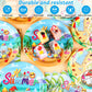 96 Pcs Hello Summer Beach Party Supplies Paper Plates Napkins Summer Beach Hawaiian Pool Party Birthday Tableware Set Summer Gno