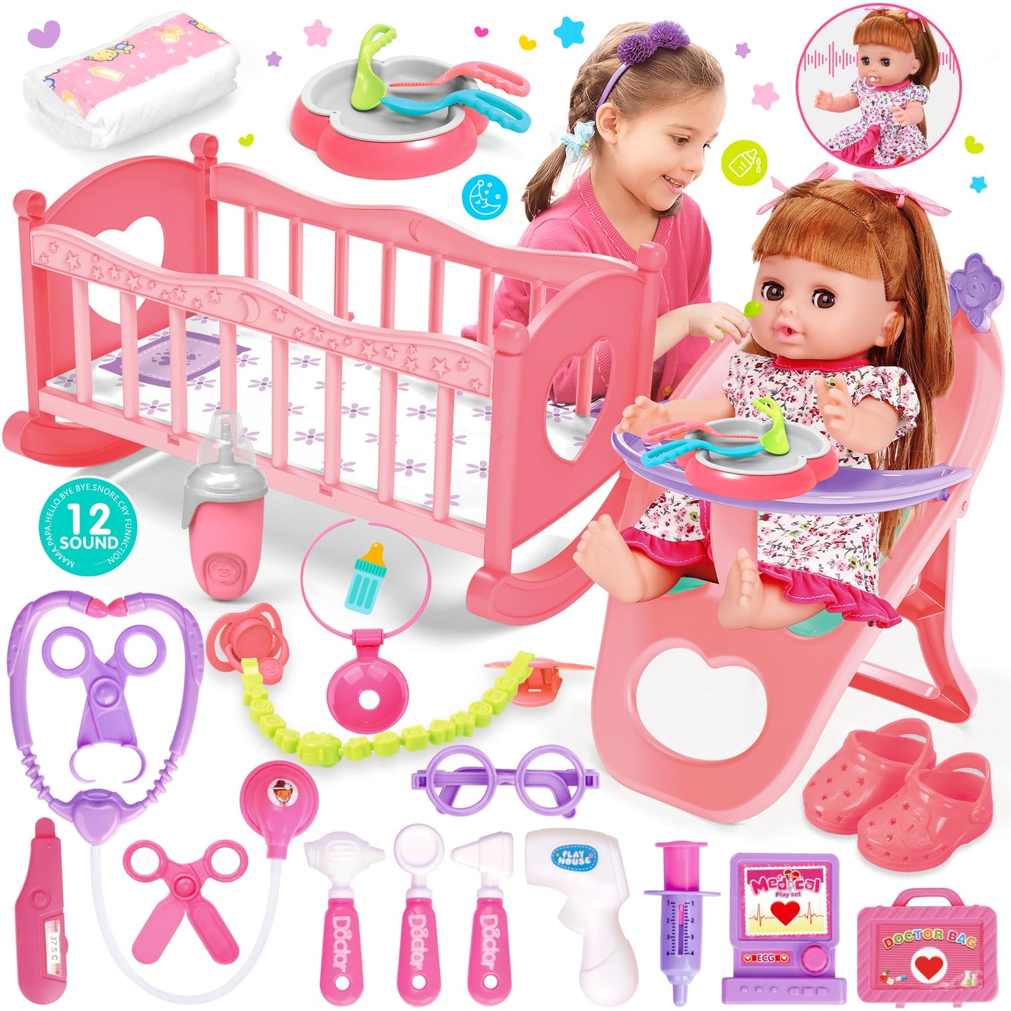 Kinnex Collections Since 1997 12'' Quince Anos Last Doll Teddy Bear With Dress (Centerpiece) ~ Arc09832-34 (Champane)