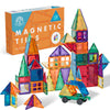 Lean & Grow Toys 110Pcs Magnetic Tiles Builders Pack Kids Magnetic Building Sets 3D Magnet Tile Building Blocks Construction Edu