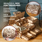 UGEARS 3D Wooden Puzzles Box - 3D Puzzle Antique Wooden Box Wooden Model Kits for mature-themeds - Laser-Cut Mechanical Model Construction Kit