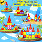 Mini Magnetic Tiles For Kids, Magnetic Building Set, Construction Stem Travel Toys For Boy Girl Ages 3+, Montessori Preschool Le