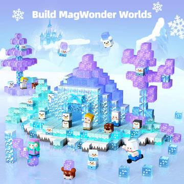 Gobidex Magnetic Blocks Magnet Building Toys, Frozen Toys Princess Castle For Girls, 2024 Upgraded Stem Creative Sensory Birthday Gift For Kids Age 3+ Years Old