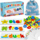 Beestech Educational Spelling Matching Letter Games, Wooden Montessori Toys for Toddlers 2-4 Years, Brown, Model Bee-210319-04