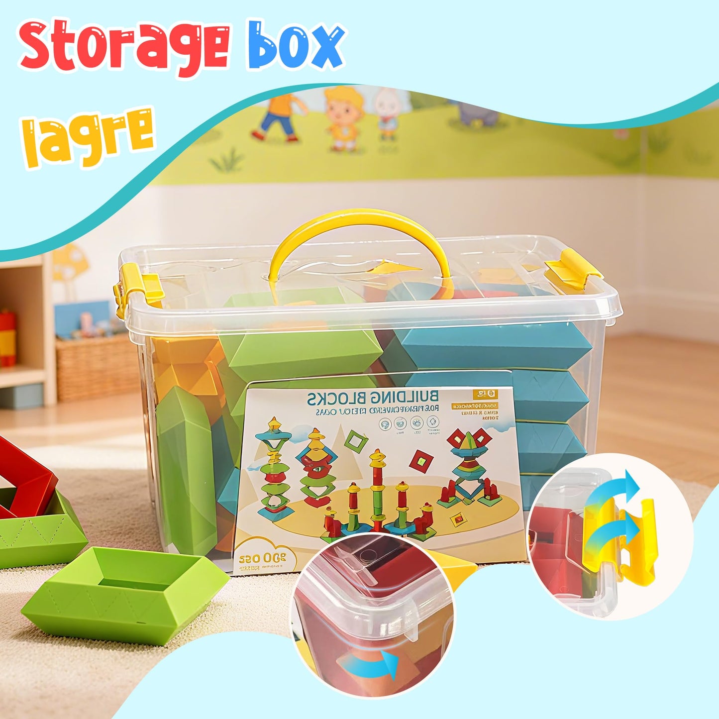 100Pcs Montessori Toys For Ages 1-3 2-5 Toddlers Kids Baby,Pyramid Stacking Building Toys,3D Preschool Learning Blocks For Kids,