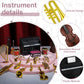 24 Pcs Dollhouse Musical Instruments Miniature Violin Piano Trumpet Saxophone Electric Guitar Tiny Christmas Instruments Set For Party Gift Mini House Musical Room Succulent Garden (Black Piano)