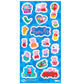 Peppa Pig Party Favors for Boys & Girls Bundle ~ 12 Pack Peppa Pig Sticker Sheets for Kids Birthday Party Goodie Bags | Peppa Pi