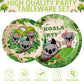 96Pcs Koala Birthday Party Supplies Koala Bear Theme Baby Shower Birthday Decorations Koala Party Plates Napkins Forks Tableware