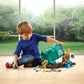 Matchbox Cars, Large-Scale, 15-in Toy Recycling Truck with Garbage Bin, Lights and Sounds